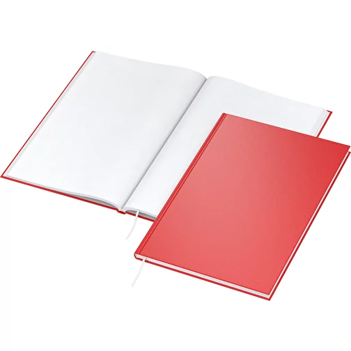 Carnet de notes Carnet de notes A4 x.press, rouge mat, sérigraphie numérique, Image 2