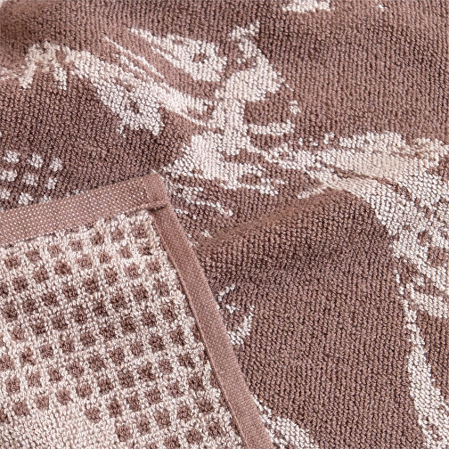 Asciugamano in spugna ritorta con tessitura jacquard colorata, Immagine 4