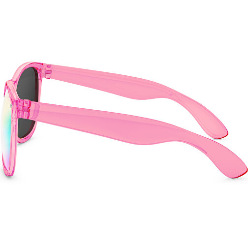 SunShine Mirror Transparent - UV 400 , Promo Effects, verspiegelt pink transparent, Rahmen aus Polycarbonat und Glass aus AC, 14,50cm x 4,80cm x 15,00cm (Länge x Höhe x Breite), Bild 3