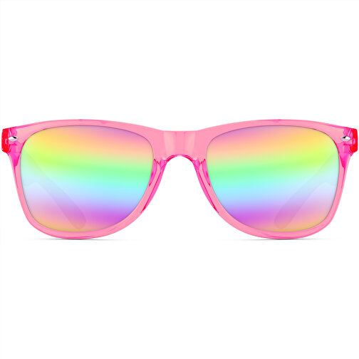 SunShine Mirror Transparent - UV 400 , Promo Effects, verspiegelt pink transparent, Rahmen aus Polycarbonat und Glass aus AC, 14,50cm x 4,80cm x 15,00cm (Länge x Höhe x Breite), Bild 5