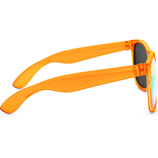 SunShine Mirror Transparent - UV 400 , Promo Effects, verspiegelt orange transparent, Rahmen aus Polycarbonat und Glass aus AC, 14,50cm x 4,80cm x 15,00cm (Länge x Höhe x Breite), Bild 4