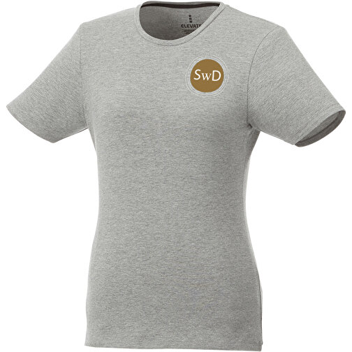 Balfour T-Shirt Für Damen , Green Concept, grau meliert, Single jersey Strick 85% Bio Baumwolle, 10% Viskose, 5% Elastan, 200 g/m2, XL, , Bild 4