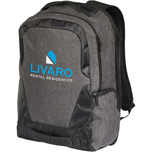 Overland 17' TSA Laptop-Rucksack 18L , kohle, 600D Polyester, 32,00cm x 45,00cm x 16,50cm (Länge x Höhe x Breite), Bild 2