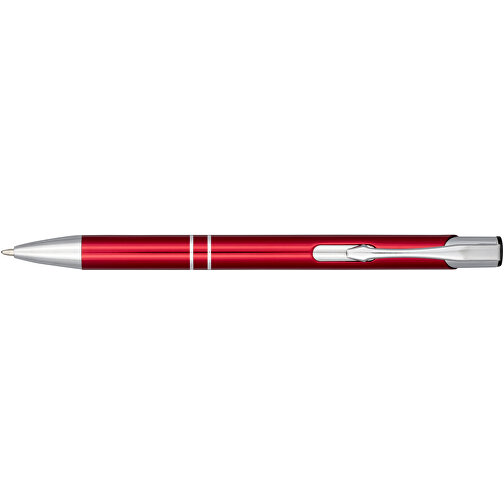 Moneta Druckkugelschreiber Aus Eloxiertem Aluminium , rot, Aluminium, ABS Kunststoff, 13,50cm (Höhe), Bild 3