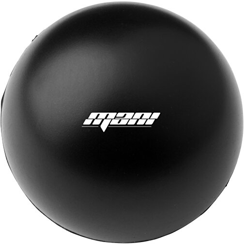 Cool Runder Antistressball , schwarz, PU Kunststoffschaum, , Bild 2