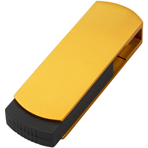 USB-Stick COVER 2GB , Promo Effects MB , gold MB , 2 GB , Kunststoff/Aluminium MB , 3 - 10 MB/s MB , 5,40cm x 0,85cm x 1,70cm (Länge x Höhe x Breite), Bild 1