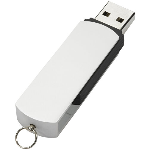 USB-Stick COVER 8GB , Promo Effects MB , silber / schwarz MB , 8 GB , Kunststoff/Aluminium MB , 3 - 10 MB/s MB , 5,40cm x 0,85cm x 1,70cm (Länge x Höhe x Breite), Bild 3