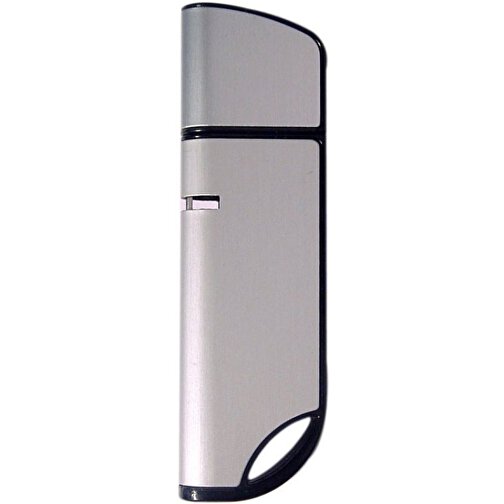 USB-Stick AVANTGARDE 8GB , Promo Effects MB , silber / schwarz MB , 8 GB , Aluminium / Kunststoff MB , 3 - 10 MB/s MB , 6,80cm x 0,90cm x 2,00cm (Länge x Höhe x Breite), Bild 1