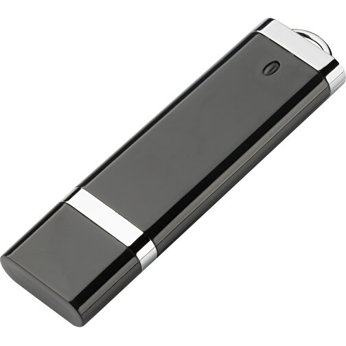 USB-Stick BASIC 1 GB , Promo Effects MB , schwarz MB , 1 GB , Kunststoff MB , 3 - 10 MB/s MB , 7,40cm x 0,70cm x 2,00cm (Länge x Höhe x Breite), Bild 1