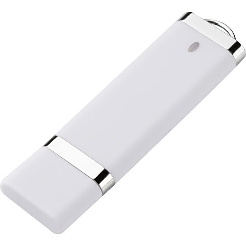 USB STICK BASIC 2 GB , Promo Effects MB , weiß MB , 2 GB , Kunststoff MB , 3 - 10 MB/s MB , 7,40cm x 0,70cm x 2,00cm (Länge x Höhe x Breite), Bild 1