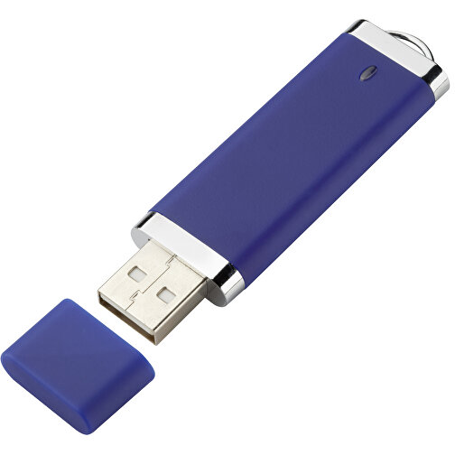 USB-Stick BASIC 2 GB , Promo Effects MB , blau MB , 2 GB , Kunststoff MB , 3 - 10 MB/s MB , 7,40cm x 0,70cm x 2,00cm (Länge x Höhe x Breite), Bild 2