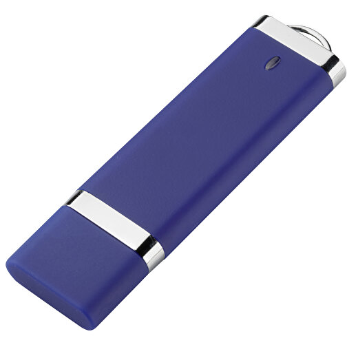 USB-Stick BASIC 4 GB , Promo Effects MB , blau MB , 4 GB , Kunststoff MB , 3 - 10 MB/s MB , 7,40cm x 0,70cm x 2,00cm (Länge x Höhe x Breite), Bild 1