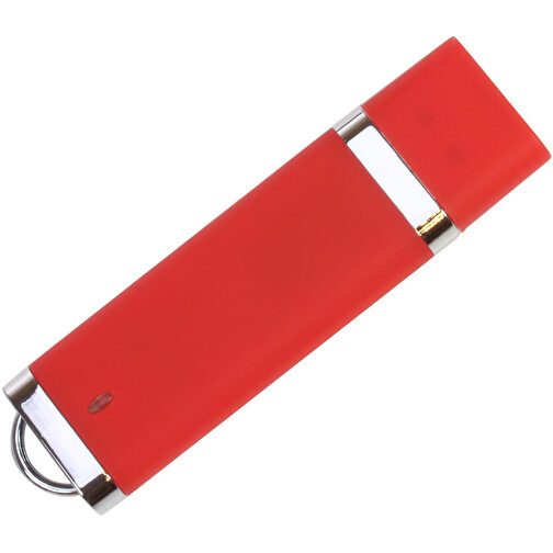 USB-Stick BASIC 4 GB , Promo Effects MB , rot MB , 4 GB , Kunststoff MB , 3 - 10 MB/s MB , 7,40cm x 0,70cm x 2,00cm (Länge x Höhe x Breite), Bild 1