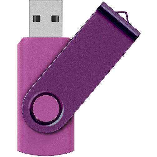 USB-Stick Swing Color 4GB , Promo Effects MB , violett MB , 4 GB , Kunststoff/ Aluminium MB , 3 - 10 MB/s MB , 5,70cm x 1,00cm x 1,90cm (Länge x Höhe x Breite), Bild 1