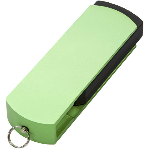 USB-Stick COVER 8GB , Promo Effects MB , grün MB , 8 GB , Kunststoff/Aluminium MB , 3 - 10 MB/s MB , 5,40cm x 0,85cm x 1,70cm (Länge x Höhe x Breite), Bild 2