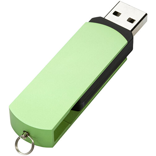 USB-Stick COVER 32GB , Promo Effects MB , grün MB , 32 GB , Kunststoff/Aluminium MB , 3 - 10 MB/s MB , 5,40cm x 0,85cm x 1,70cm (Länge x Höhe x Breite), Bild 3