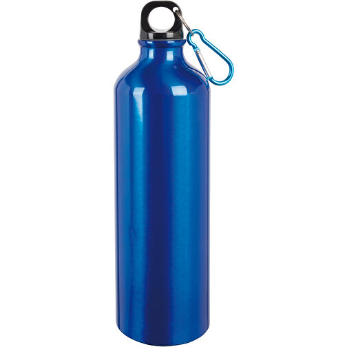Aluminium-Trinkflasche BIG TRANSIT , blau, Aluminium / Kunststoff, 25,50cm (Höhe), Bild 1