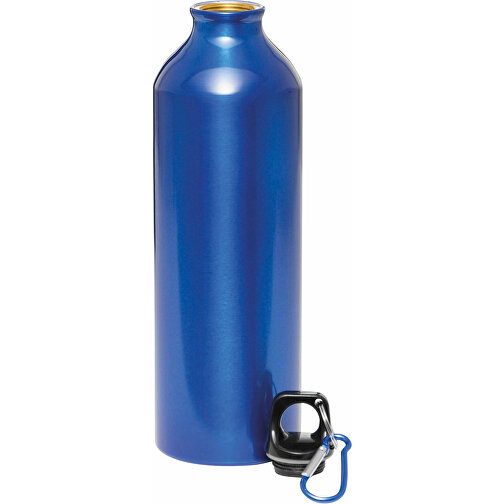 Aluminium-Trinkflasche BIG TRANSIT , blau, Aluminium / Kunststoff, 25,50cm (Höhe), Bild 2