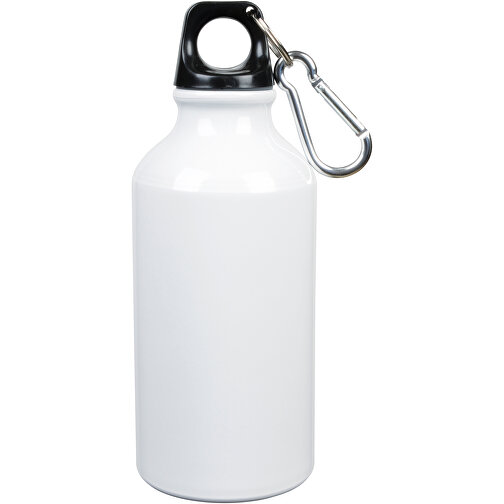 Aluminium-Trinkflasche TRANSIT , weiß, Aluminium / Kunststoff, 17,50cm (Höhe), Bild 1