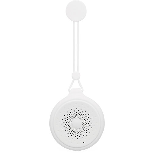 Wireless-Lautsprecher SHOWER POWER , weiß, Kunststoff / Silikon, 21,00cm x 8,80cm x 4,30cm (Länge x Höhe x Breite), Bild 3