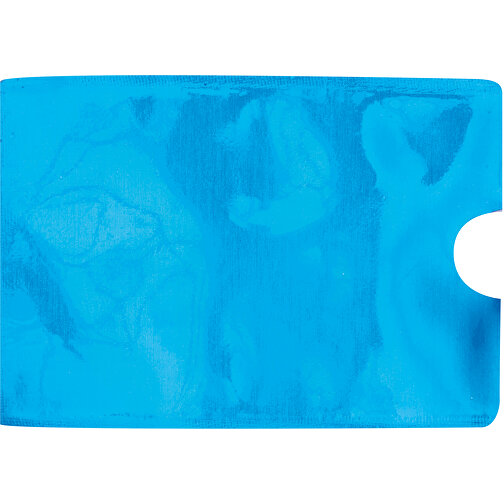 Kreditkartenhülle EASY PROTECT , blau, PET, 9,20cm x 0,30cm x 6,20cm (Länge x Höhe x Breite), Bild 2