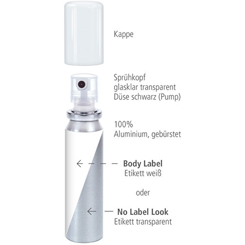 Solbeskyttelsesspray (SPF 30), 20 ml, No Label Look (Alu Look), Bilde 3