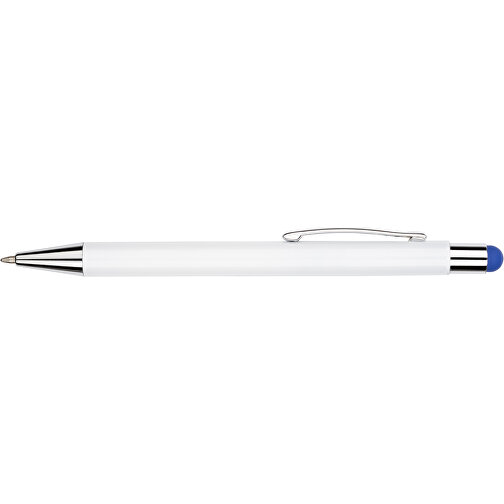 Kugelschreiber Philadelphia , Promo Effects, weiß/dunkelblau, Aluminium, 13,50cm x 0,80cm (Länge x Breite), Bild 7