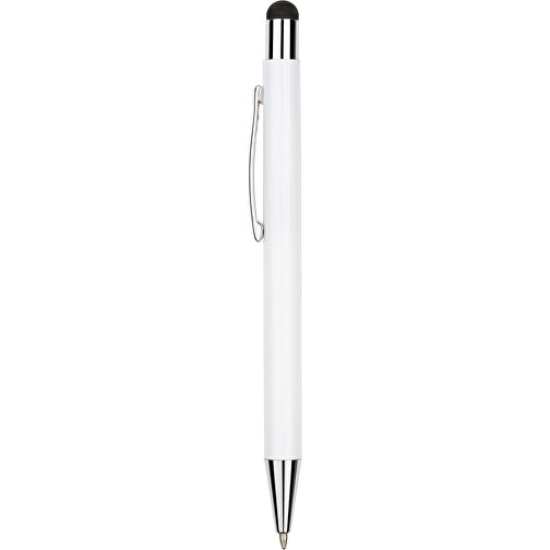 Kugelschreiber Philadelphia , Promo Effects, weiß/schwarz, Aluminium, 13,50cm x 0,80cm (Länge x Breite), Bild 3