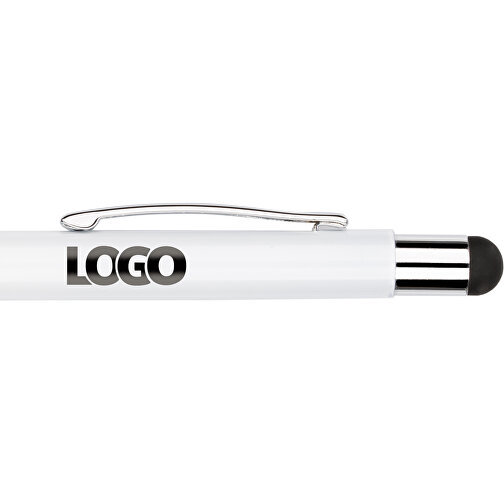 Kugelschreiber Philadelphia , Promo Effects, weiß/schwarz, Aluminium, 13,50cm x 0,80cm (Länge x Breite), Bild 8