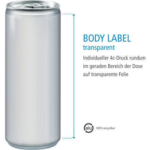 Iso Drink, 250 ml, Body Label transp. (Alu Look), Image 4