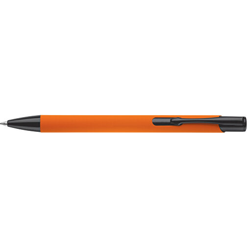 Kugelschreiber Alicante Soft-Touch , orange / schwarz, Aluminium, 13,80cm (Länge), Bild 3