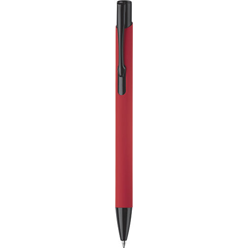Kugelschreiber Alicante Soft-Touch , rot / schwarz, Aluminium, 13,80cm (Länge), Bild 1