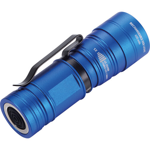 TROIKA Taschenlampe ECO BEAM , Troika, blau, schwarz, Aluminium, Stahl, 8,20cm x 2,60cm x 2,60cm (Länge x Höhe x Breite), Bild 4