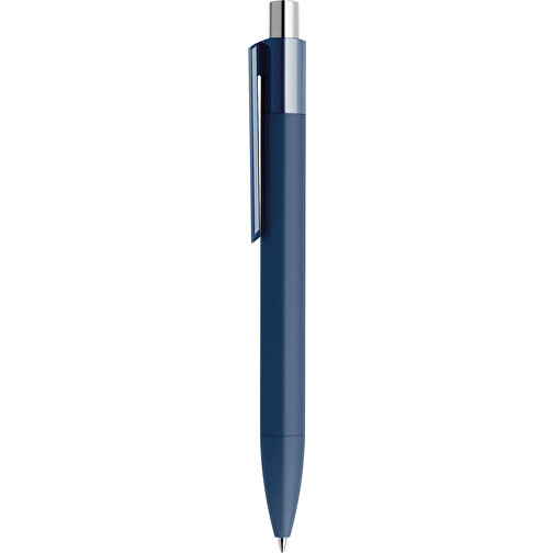 Prodir DS4 Soft Touch PRR Push Kugelschreiber , Prodir, sodalithblau / silber poliert, Kunststoff, 14,10cm x 1,40cm (Länge x Breite), Bild 2
