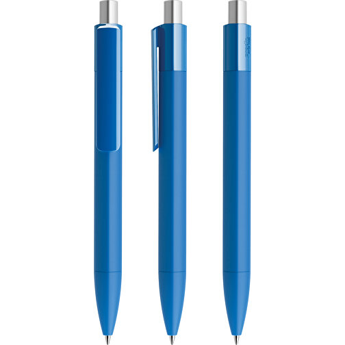Prodir DS4 Soft Touch PRR Push Kugelschreiber , Prodir, true blue / silber satiniert, Kunststoff, 14,10cm x 1,40cm (Länge x Breite), Bild 6