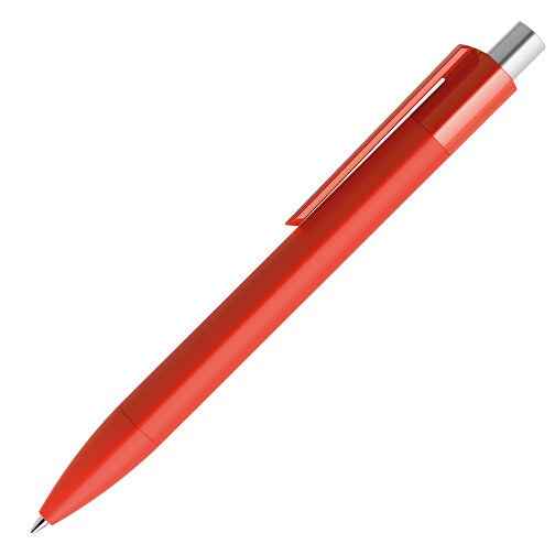 Prodir DS4 Soft Touch PRR Push Kugelschreiber , Prodir, rot / silber satiniert, Kunststoff, 14,10cm x 1,40cm (Länge x Breite), Bild 4
