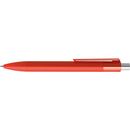 Prodir DS4 Soft Touch PRR Push Kugelschreiber , Prodir, rot / silber satiniert, Kunststoff, 14,10cm x 1,40cm (Länge x Breite), Bild 5