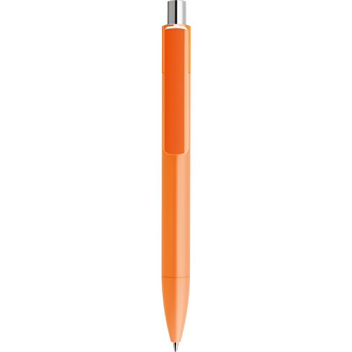Prodir DS4 Soft Touch PRR Push Kugelschreiber , Prodir, orange / silber poliert, Kunststoff, 14,10cm x 1,40cm (Länge x Breite), Bild 1