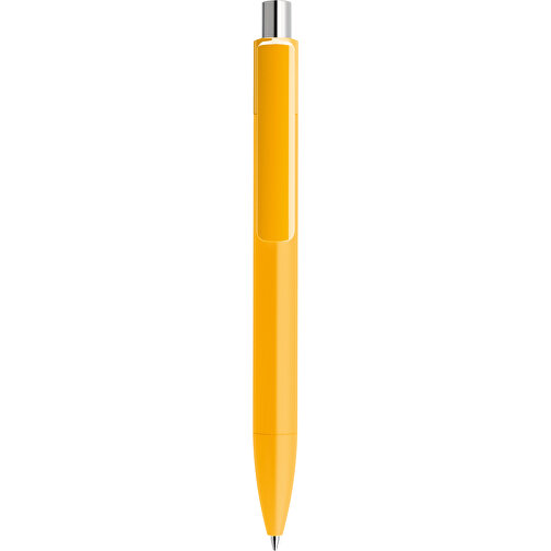 Prodir DS4 Soft Touch PRR Push Kugelschreiber , Prodir, gelb / silber poliert, Kunststoff, 14,10cm x 1,40cm (Länge x Breite), Bild 1