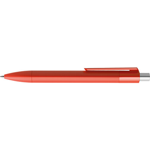 Prodir DS4 PMM Push Kugelschreiber , Prodir, rot / silber satiniert, Kunststoff, 14,10cm x 1,40cm (Länge x Breite), Bild 5