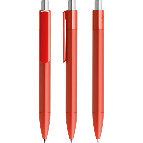 Prodir DS4 PMM Push Kugelschreiber , Prodir, rot / silber satiniert, Kunststoff, 14,10cm x 1,40cm (Länge x Breite), Bild 6