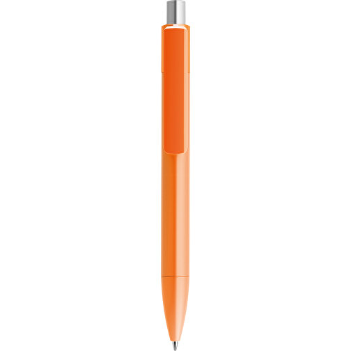 Prodir DS4 PMM Push Kugelschreiber , Prodir, orange / silber satiniert, Kunststoff, 14,10cm x 1,40cm (Länge x Breite), Bild 1