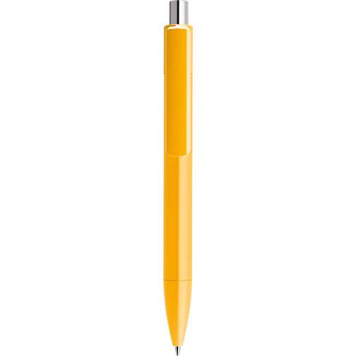 Prodir DS4 PMM Push Kugelschreiber , Prodir, gelb / silber poliert, Kunststoff, 14,10cm x 1,40cm (Länge x Breite), Bild 1