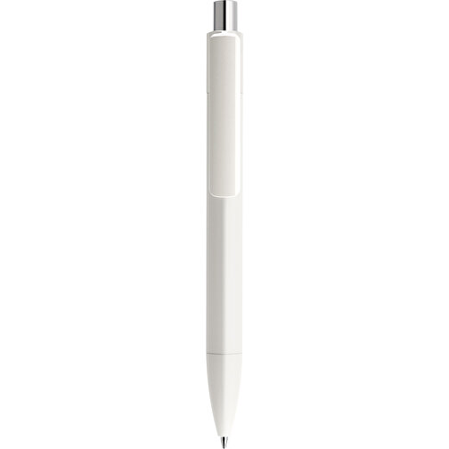 Prodir DS4 PMM Push Kugelschreiber , Prodir, weiß / silber poliert, Kunststoff, 14,10cm x 1,40cm (Länge x Breite), Bild 1