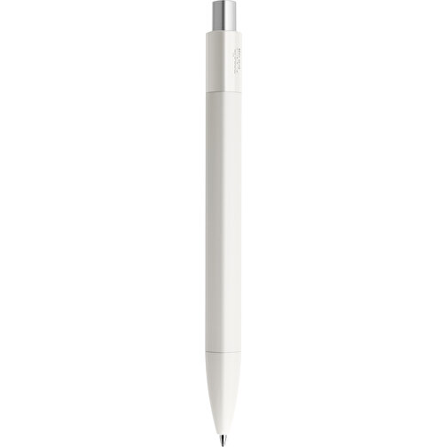 Prodir DS4 PMM Push Kugelschreiber , Prodir, weiß / silber satiniert, Kunststoff, 14,10cm x 1,40cm (Länge x Breite), Bild 3