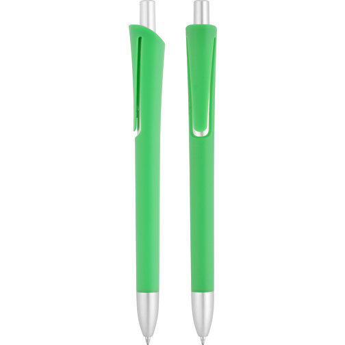 Druckkugelschreiber 'Uranus' , grün, ABS, 14,20cm (Länge), Bild 1