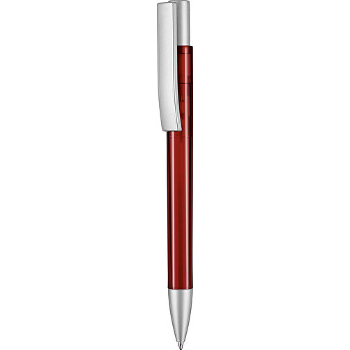 Kugelschreiber STRATOS TRANSPARENT SI , Ritter-Pen, rubin-rot, ABS-Kunststoff, 1,70cm (Länge), Bild 1