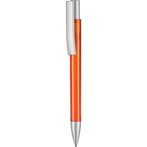 Kugelschreiber STRATOS TRANSPARENT SI , Ritter-Pen, clementine-orange, ABS-Kunststoff, 1,70cm (Länge), Bild 1