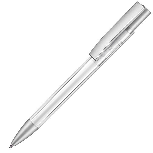 Kugelschreiber STRATOS TRANSPARENT SI , Ritter-Pen, transparent, ABS-Kunststoff, 1,70cm (Länge), Bild 2