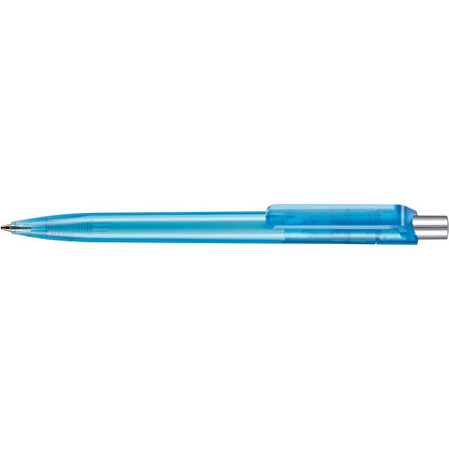 Kugelschreiber INSIDER TRANSPARENT M , Ritter-Pen, caribic-blau, ABS-Kunststoff, 0,90cm (Länge), Bild 3